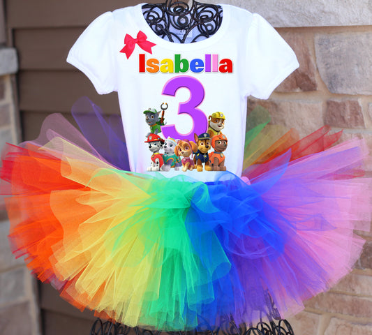 Paw Patrol Birthday Tutu Outfit