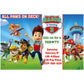 Paw Patrol Invitation
