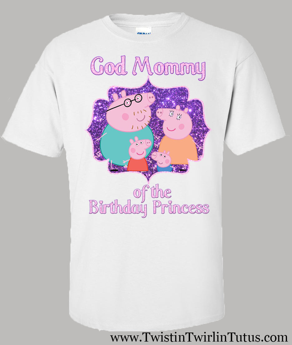 Peppa Pig Godmother birthday shirt