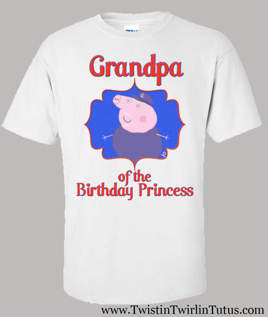 Peppa Pig Grandpa birthday shirt
