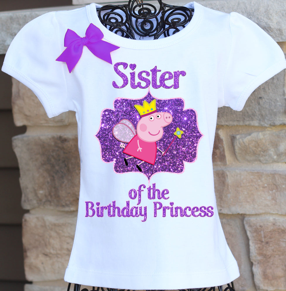 Peppa Pig Sister Birthday Shirt