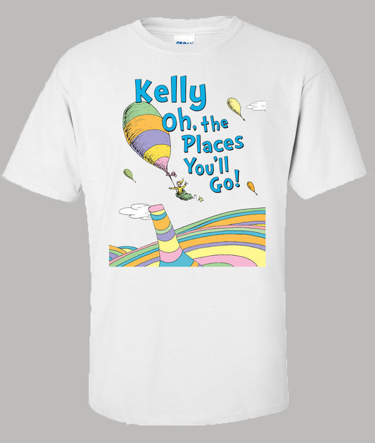 Dr. Seuss graduation adult shirt