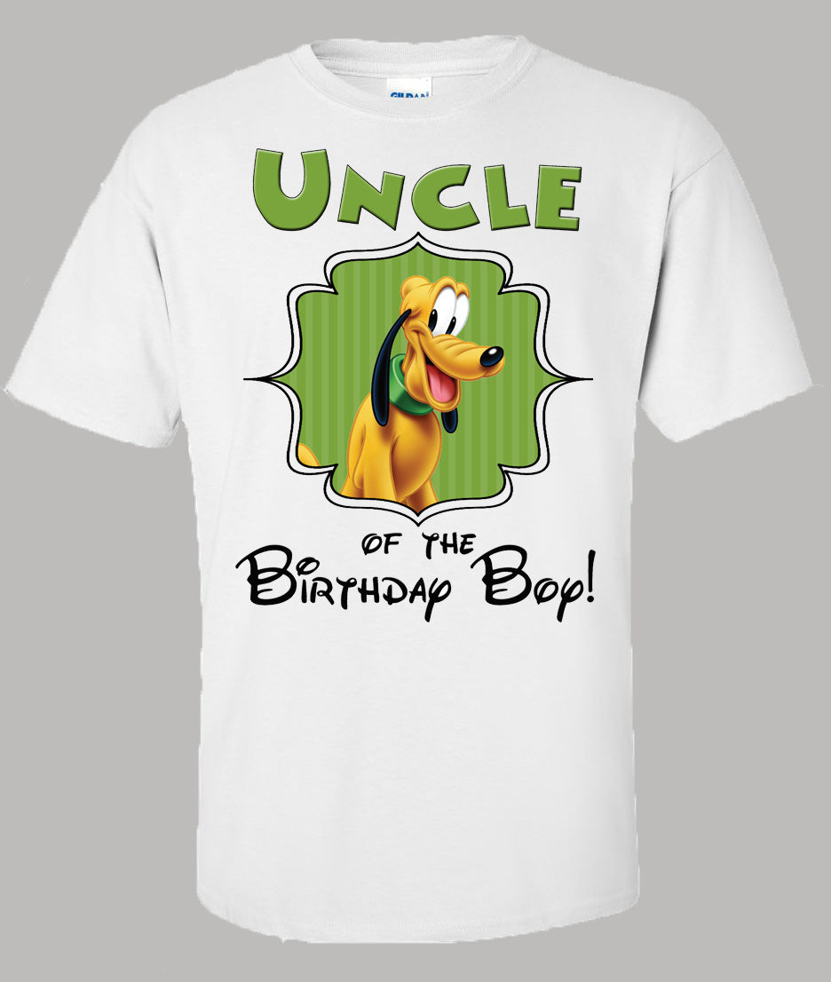 Pluto Uncle Birthday Shirt