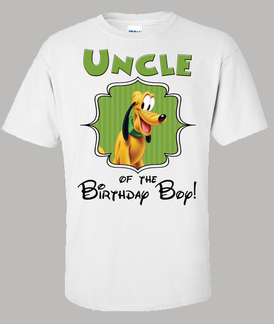 Pluto Uncle Birthday Shirt