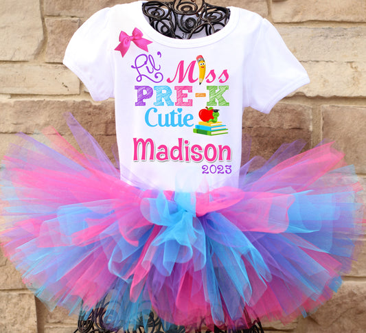 First day of preschool tutu outfit 