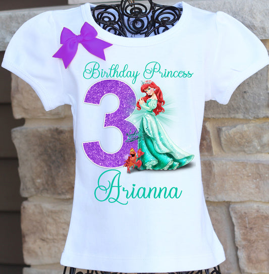Princess Ariel birthday shirt