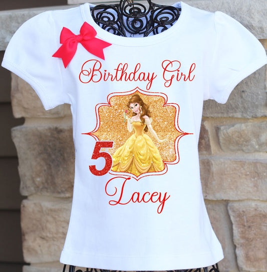 Beauty and the Beast Birthday Shirt