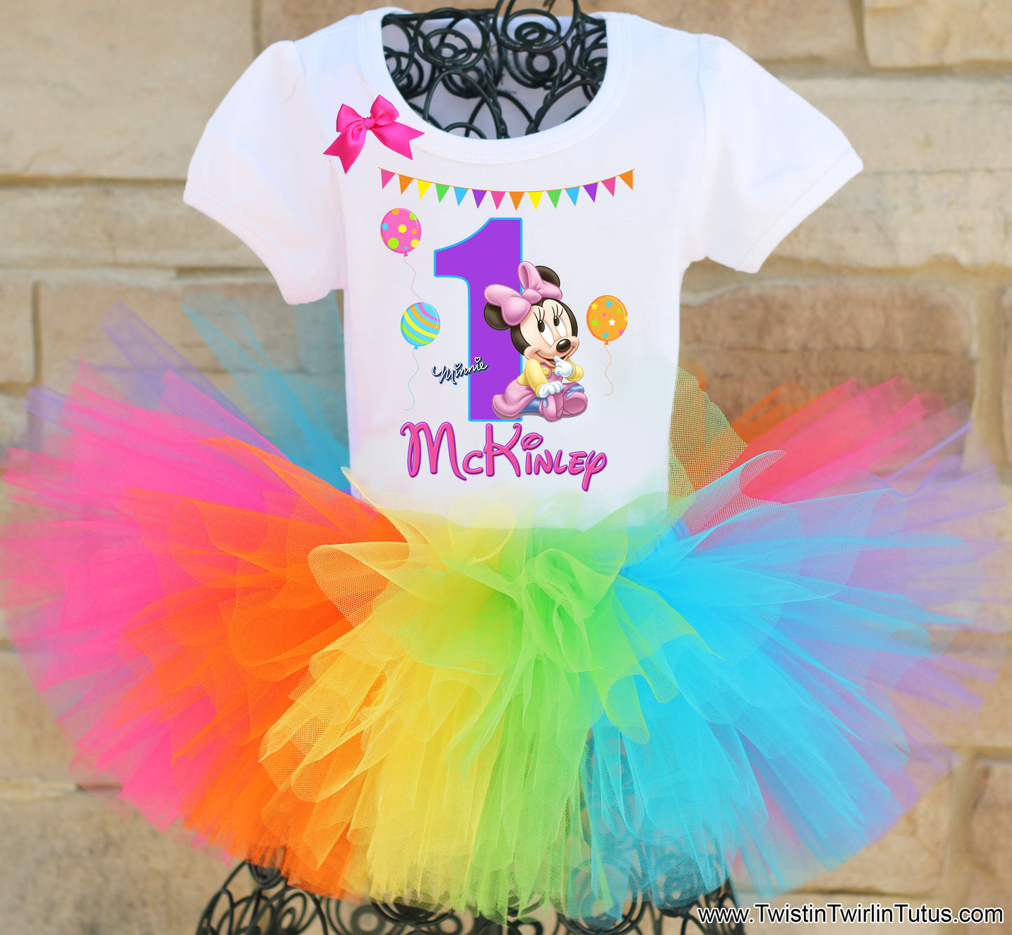 Baby Minnie Birthday Tutu Outfit