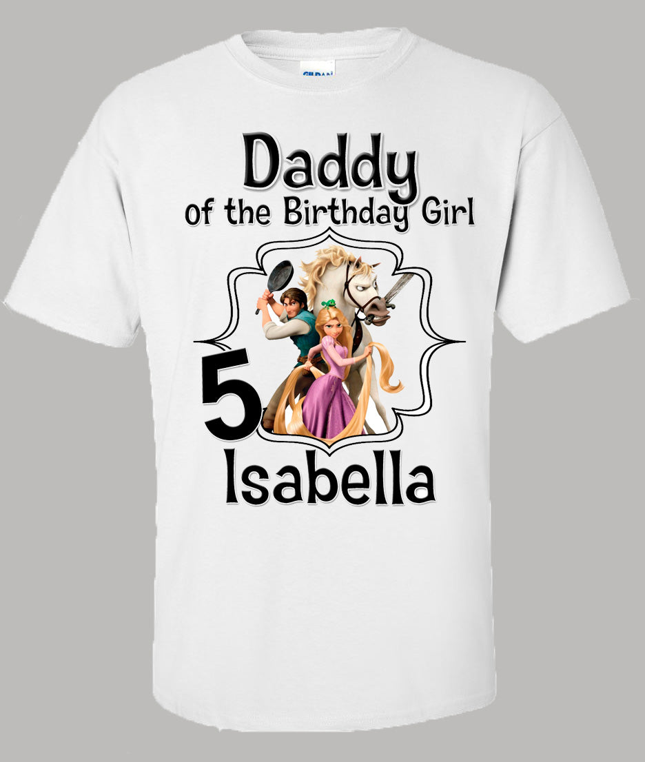 Rapunzel Daddy birthday shirt