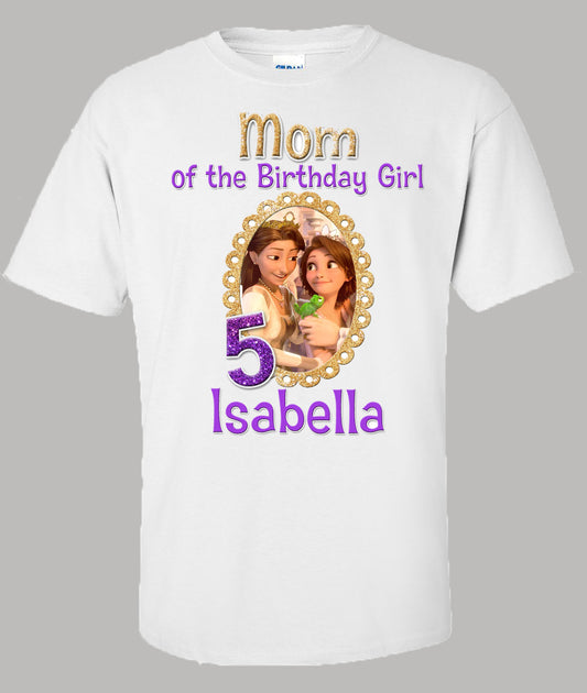 Rapunzel Mommy Birthday Shirt