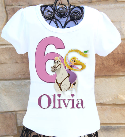 rapunzel series birthday shirt