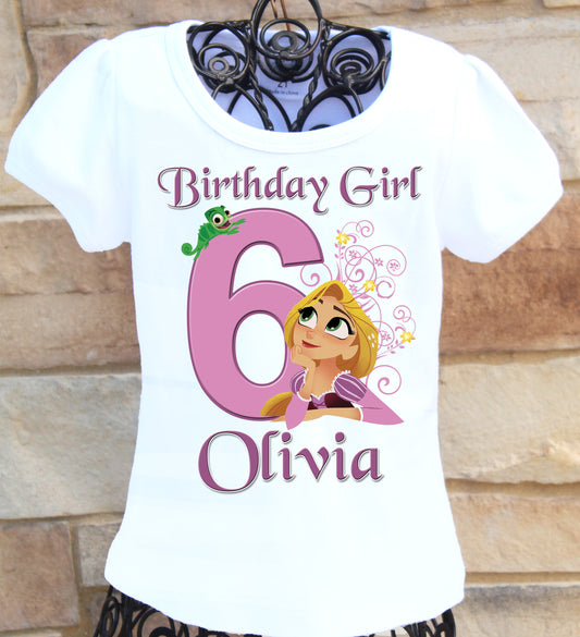 Rapunzel Series birthday shirt