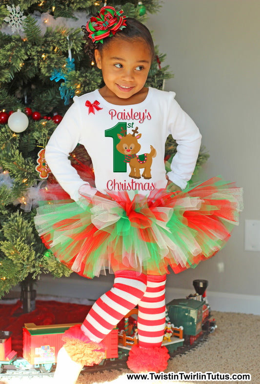 Rudoplh Christmas tutu outfit