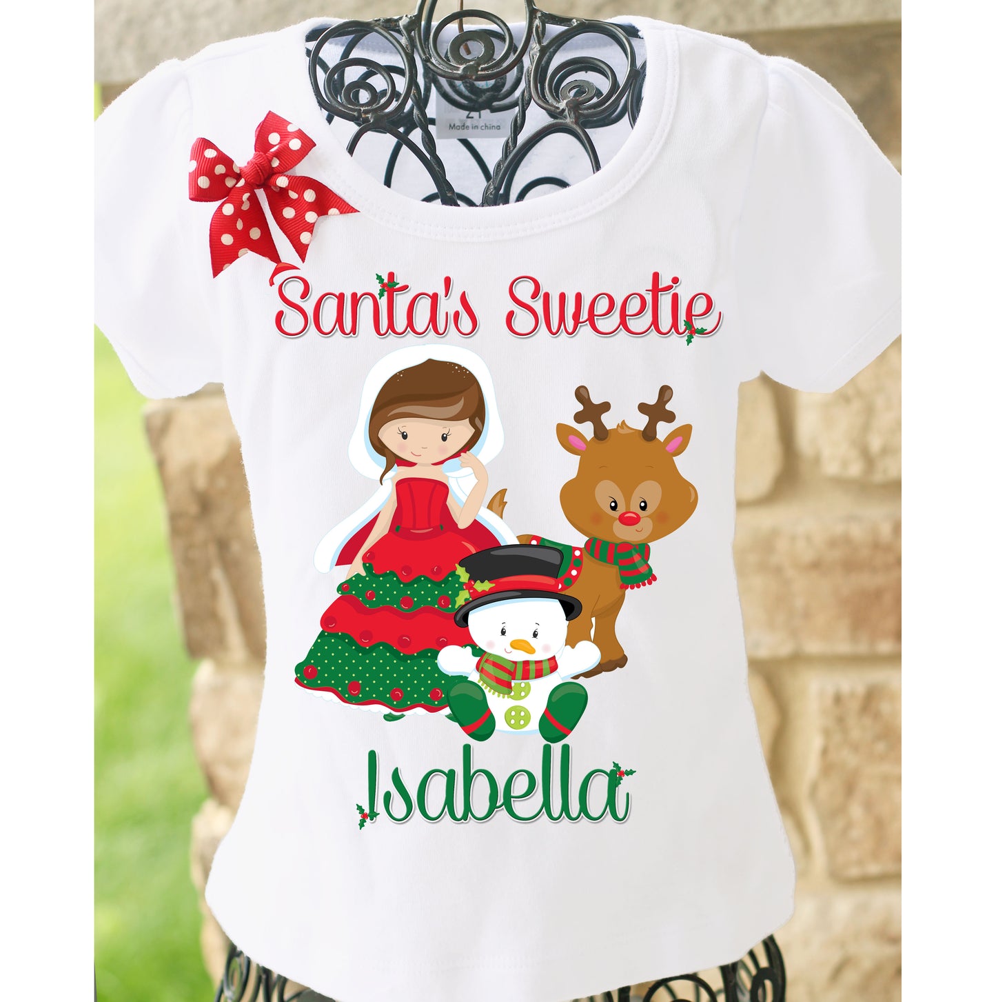 Santa's Sweetie Christmas Shirt