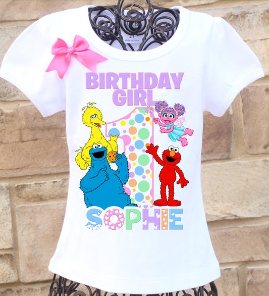 Sesame Street First Birthday Shirt