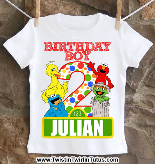 Sesame Street Birthday Shirt