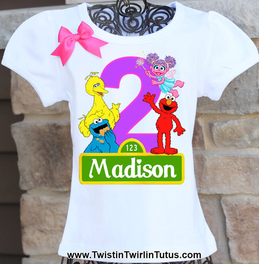 Sesame Street Birthday Shirt