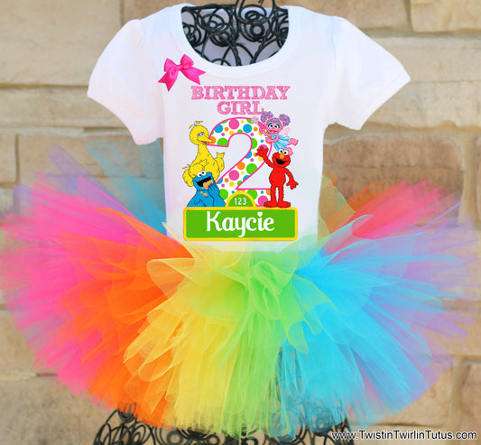 Sesame Street Birthday Tutu Outfit