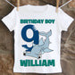Shark birthday shirt