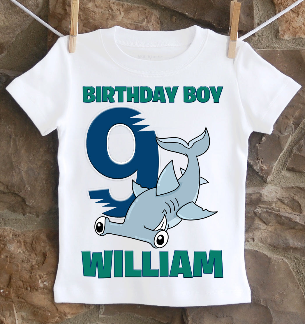 Shark birthday shirt
