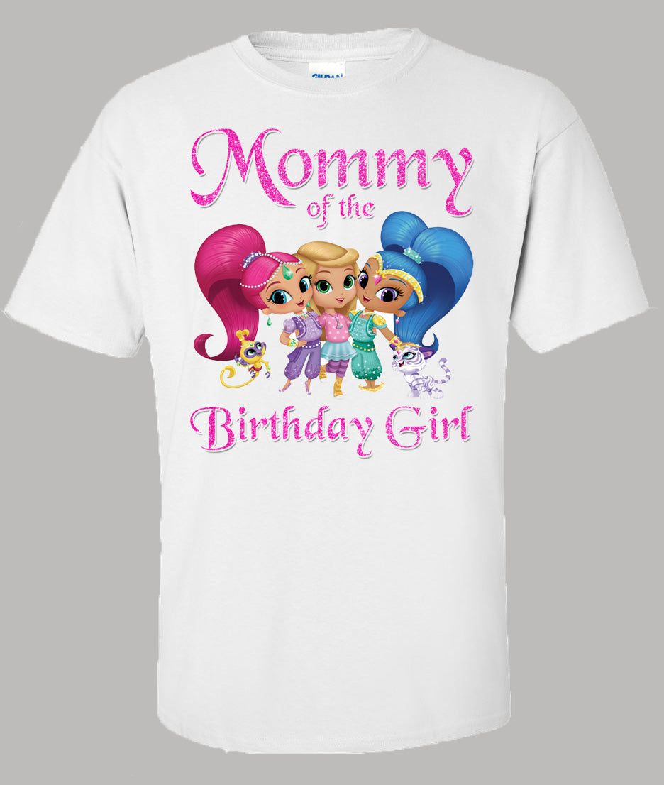 shimmer and shine mommy birthday shirt