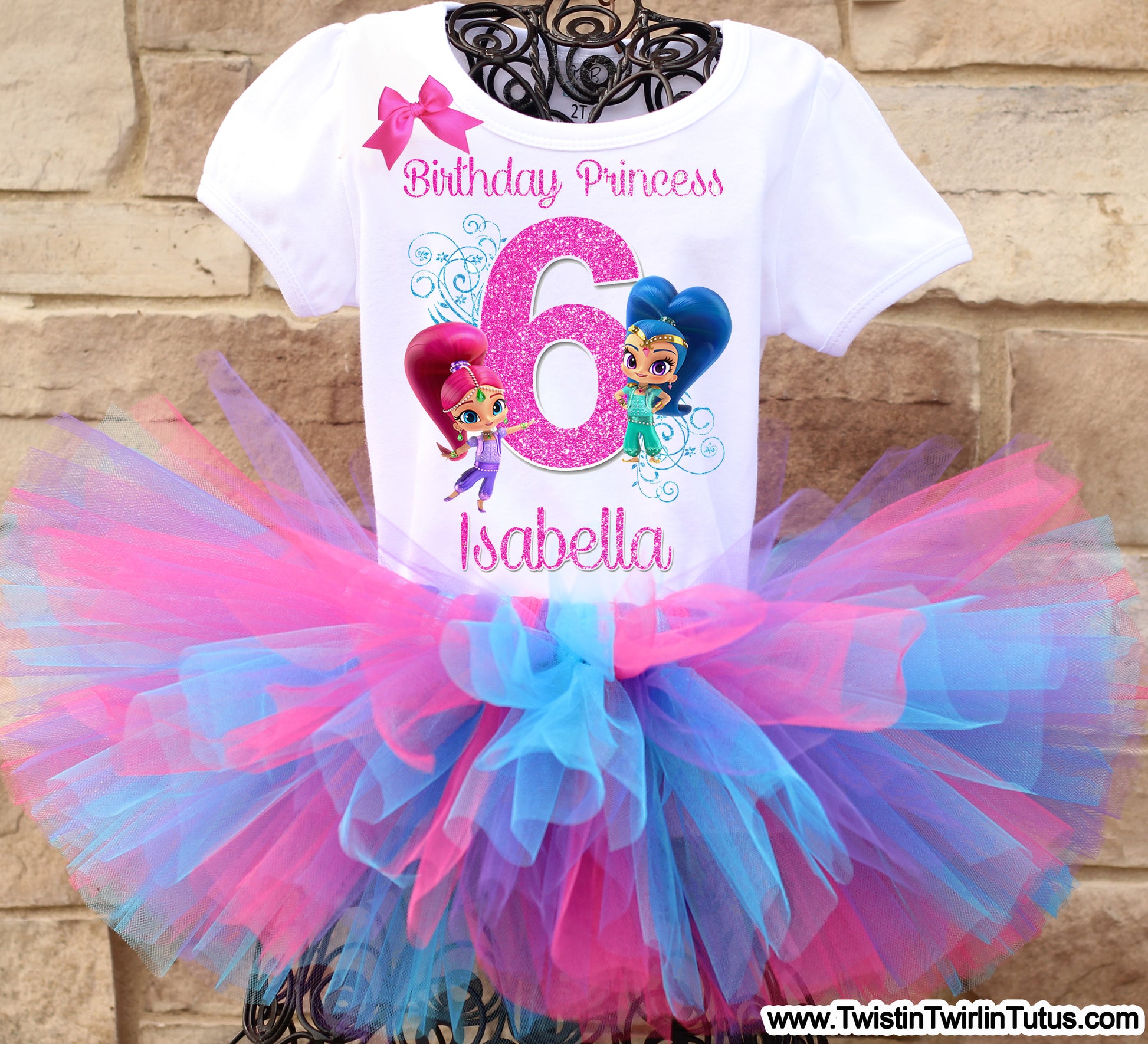 Shimmer and Shine Birthday Tutu Outfit