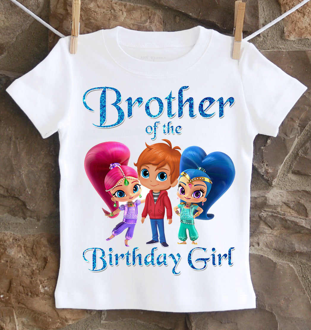shimmer and shine brother birthday shirt