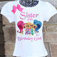 shimmer and shine sister birthday shirt