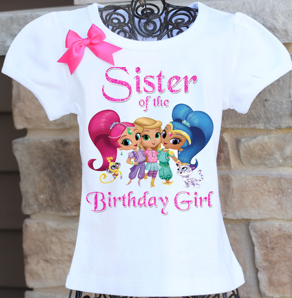 shimmer and shine sister birthday shirt