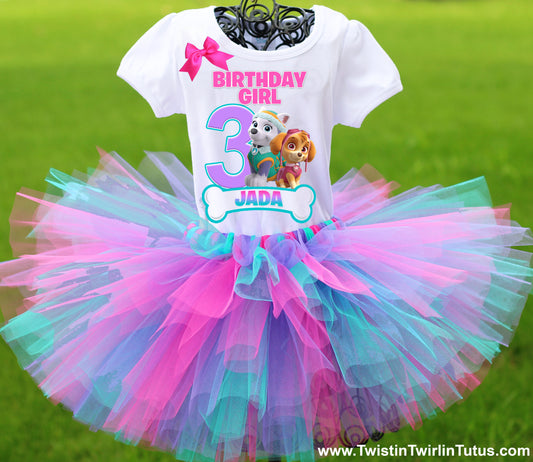 Pups Birthday Tutu Outfit