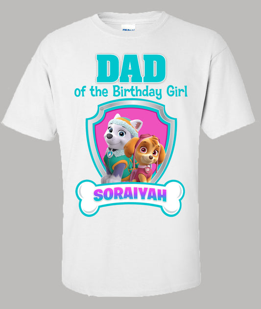 Skye and Everest Dad shirt