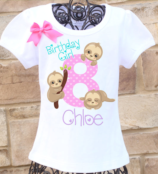 Sloth Birthday Shirt