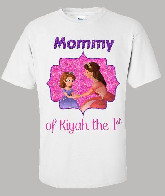 Sofia the first mommy birthday shirt