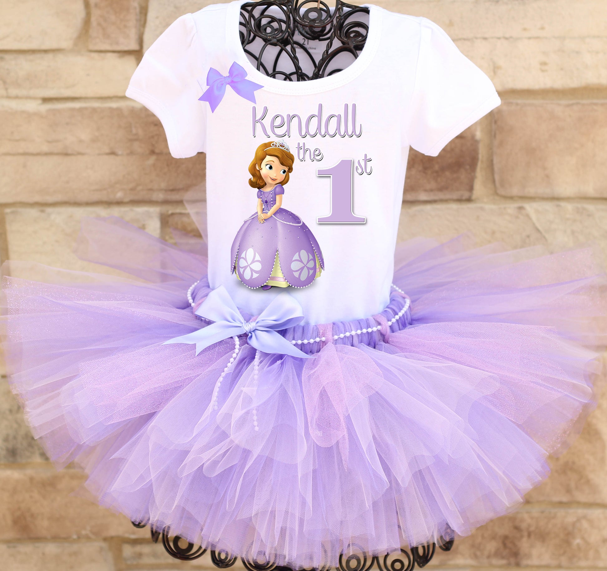 Sofia the first birthday tutu outfit