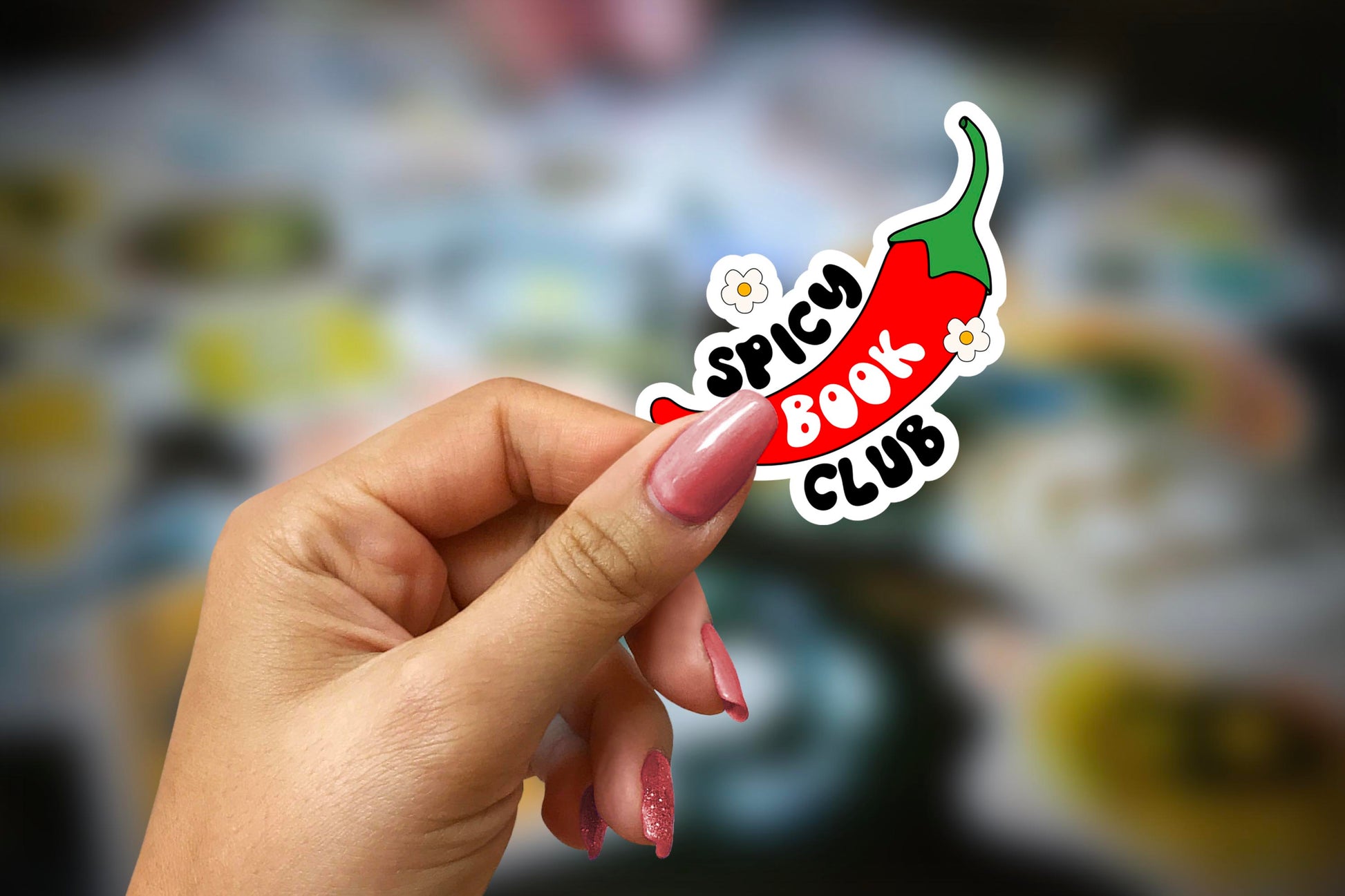 spicy book club sticker