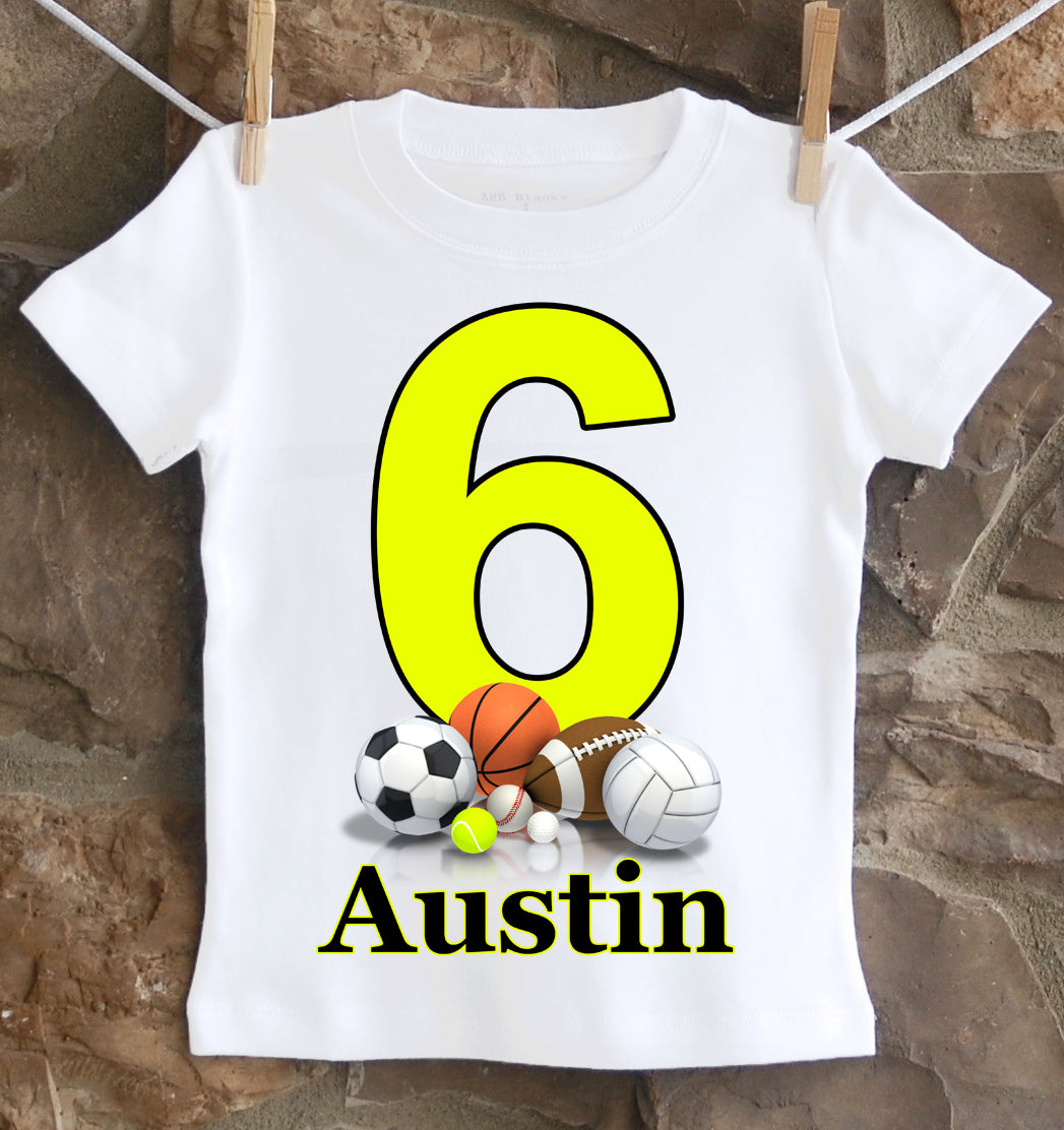 Sports Birthday Shirt