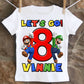 Mario brothers birthday shirt