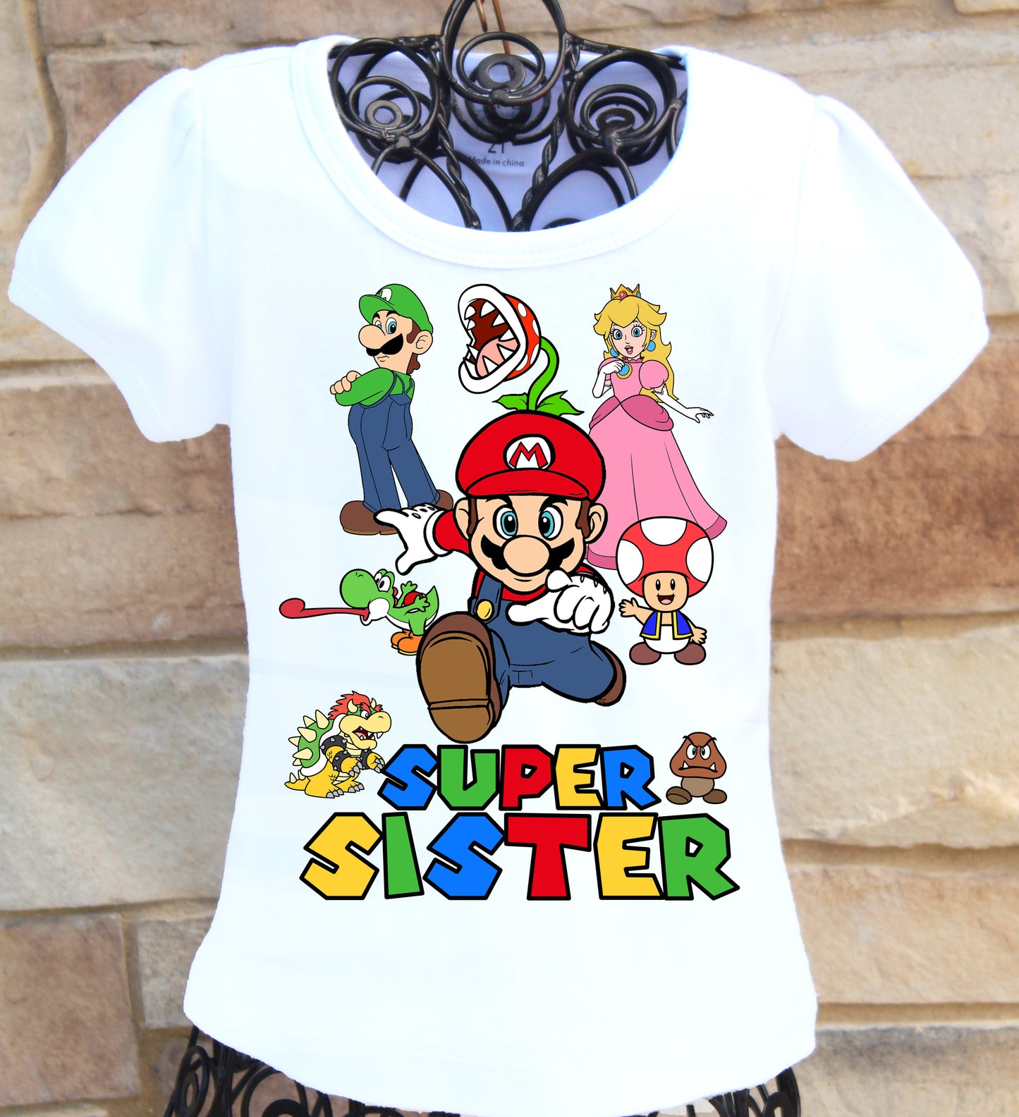 super mario sister shirt