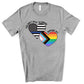 Support lgbtq back the badge shirt