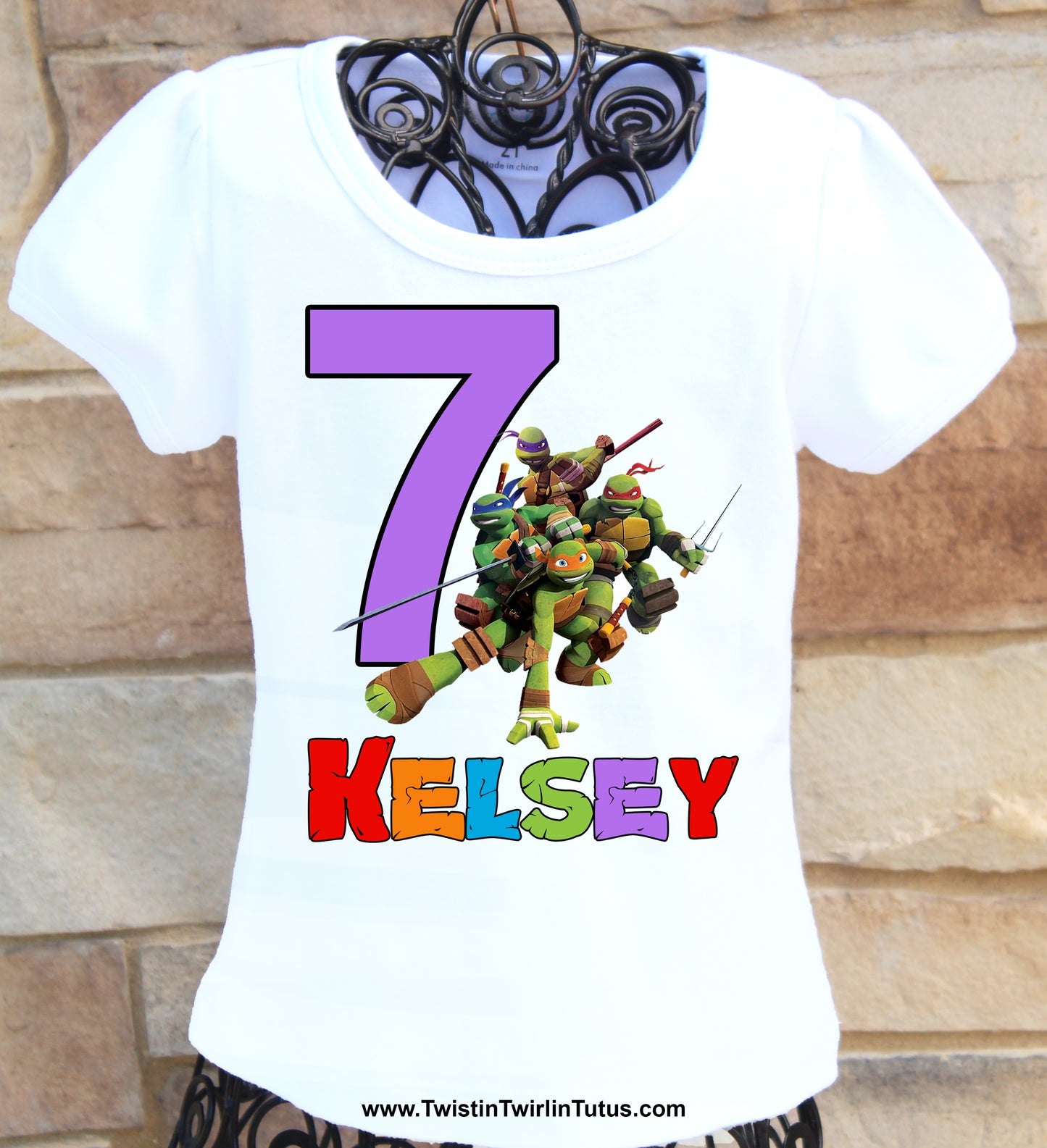 Teenage Mutant Ninja Turtles Birthday Shirt Youth M (10/12) / Short Sleeve