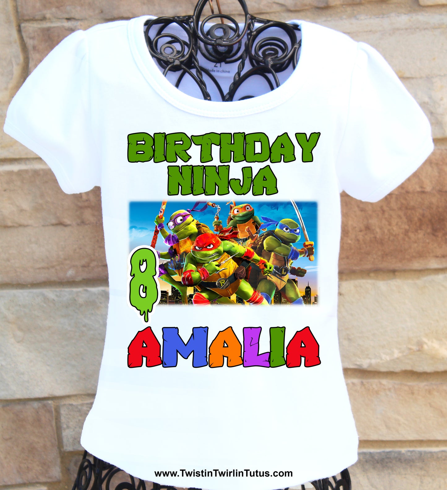 Girls Teenage Mutant Ninja Turtles Birthday Shirt 2023