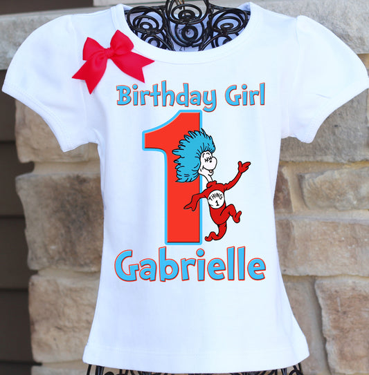 Thing 1 Thing 2 Birthday shirt