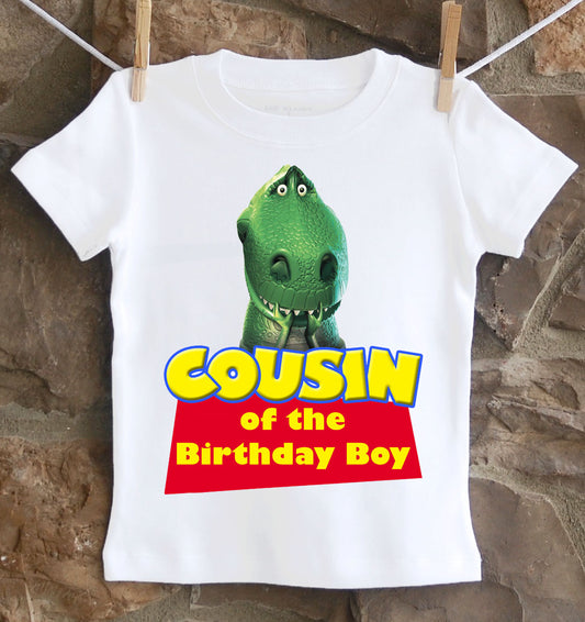 Toy Story Rex birthday family shirts