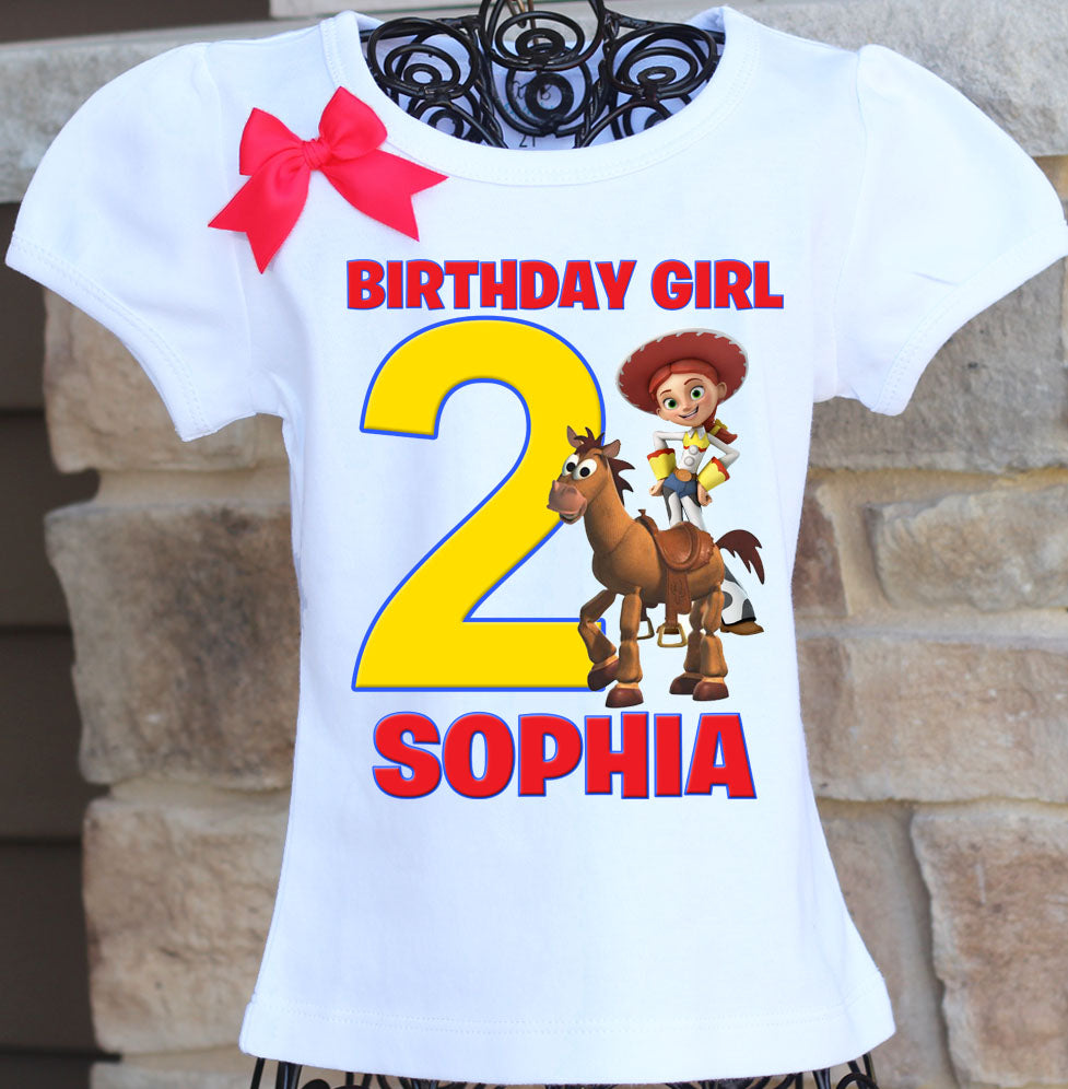 Girls Toy Story jesse birthday shirt
