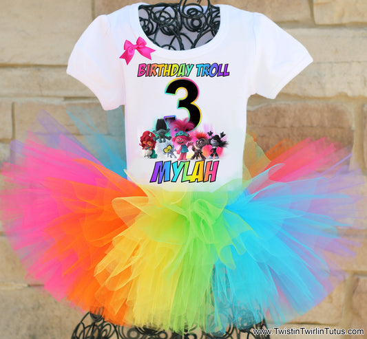 Trolls 2 Birthday Tutu Outfit