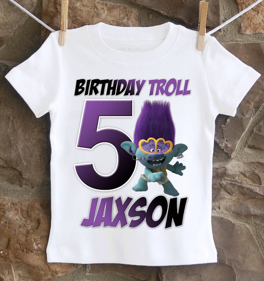 Trolls 2 Branch Birthday boy shirt