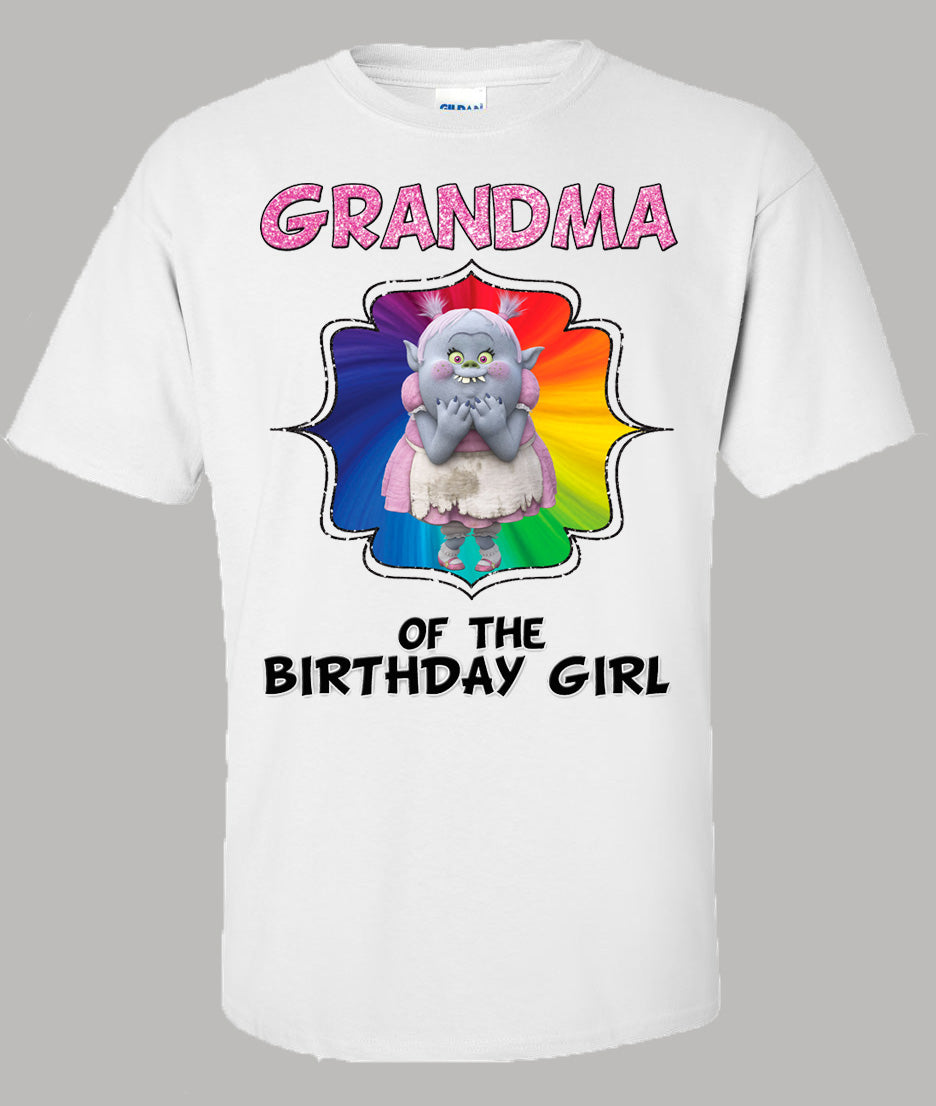 Trolls Birthday Shirt Family Set