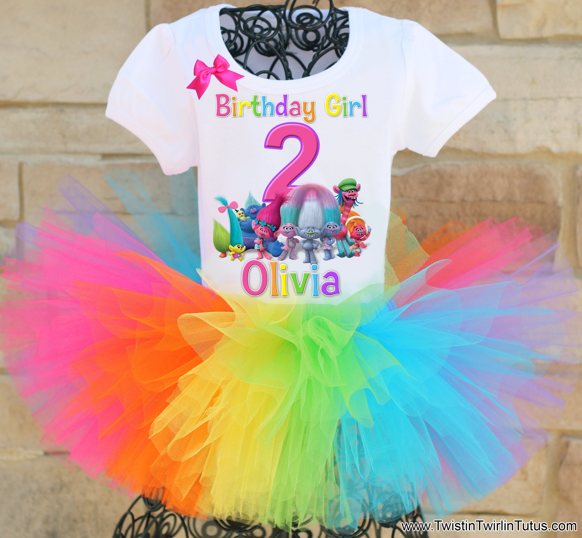 Trolls Birthday Tutu Outfit