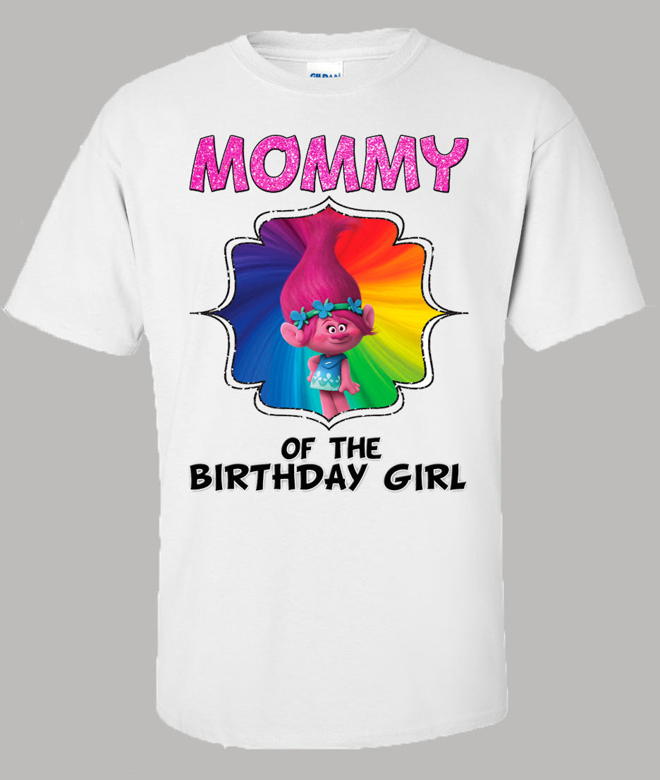 Trolls Birthday Shirt Family Set