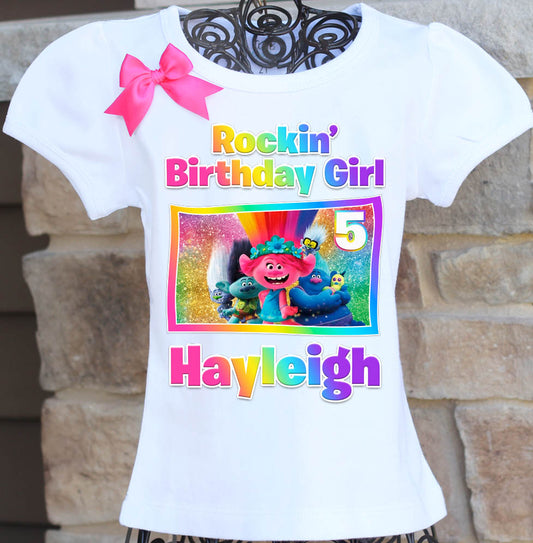 Trolls World Tour Birthday Shirt